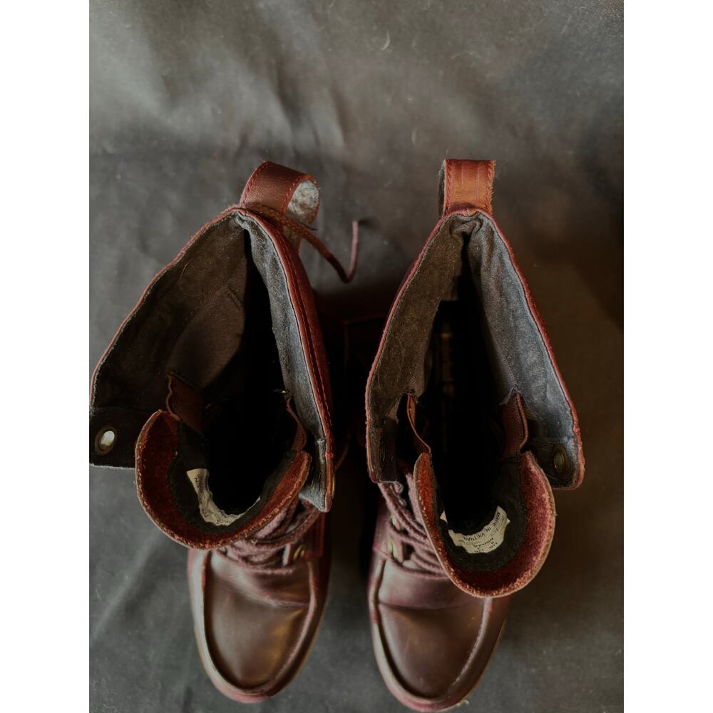 Women’s Timberland Earthkeepers Mosley Burgundy Lace Up Ankle Boots, size 6 - Picture 3 of 9